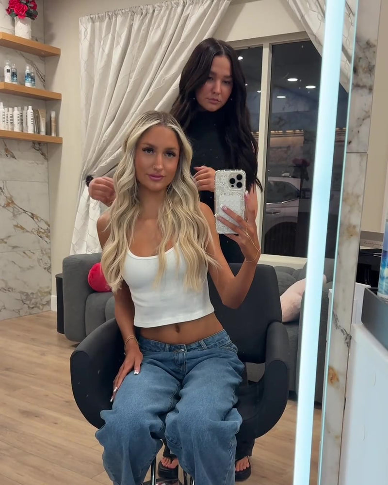 Fresh bright blonde