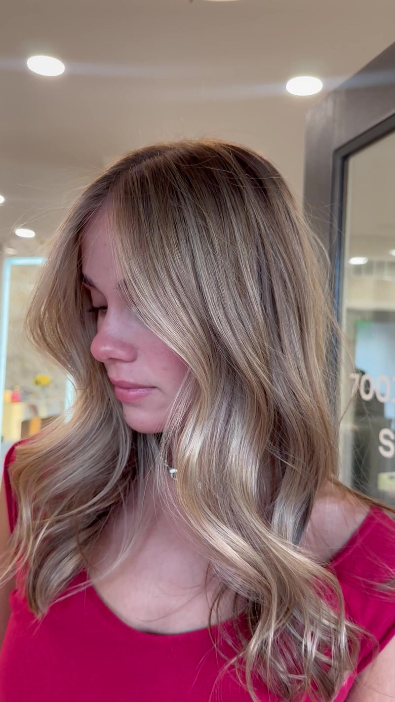 Dimensional blonde in motion