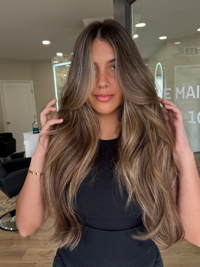 Bronde balayage waves