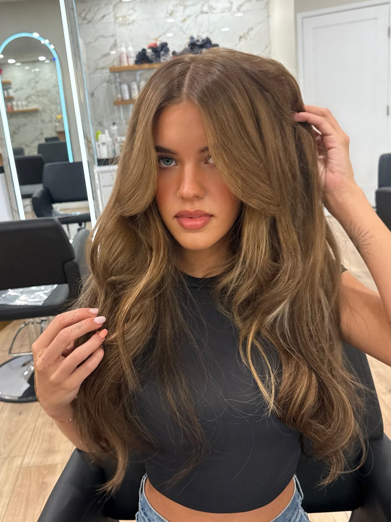 Warm caramel brunette