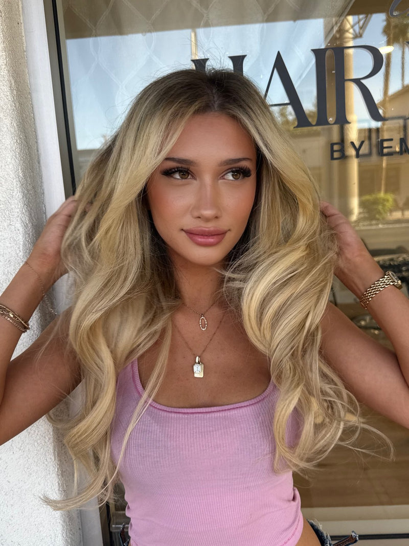 Honey blonde balayage