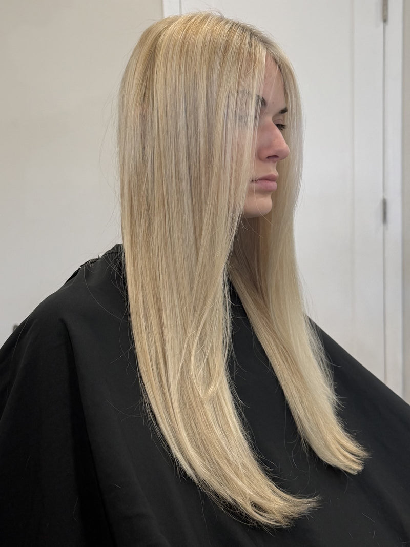 Bright, sleek blonde