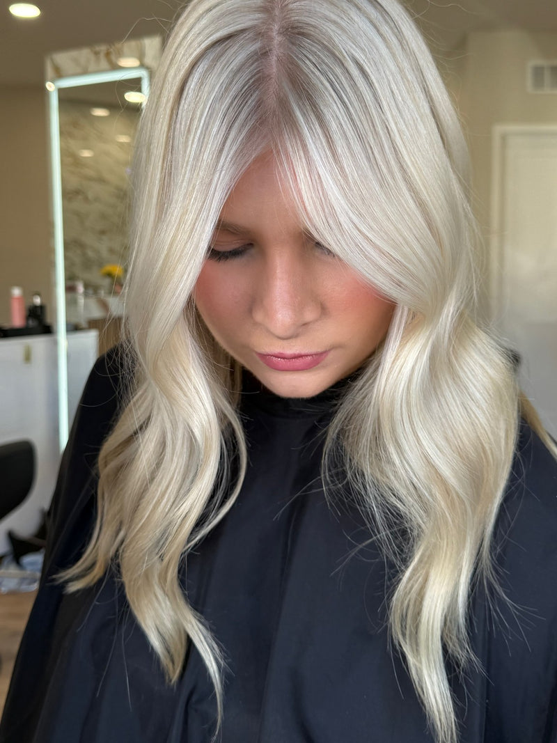 Platinum with face-framing