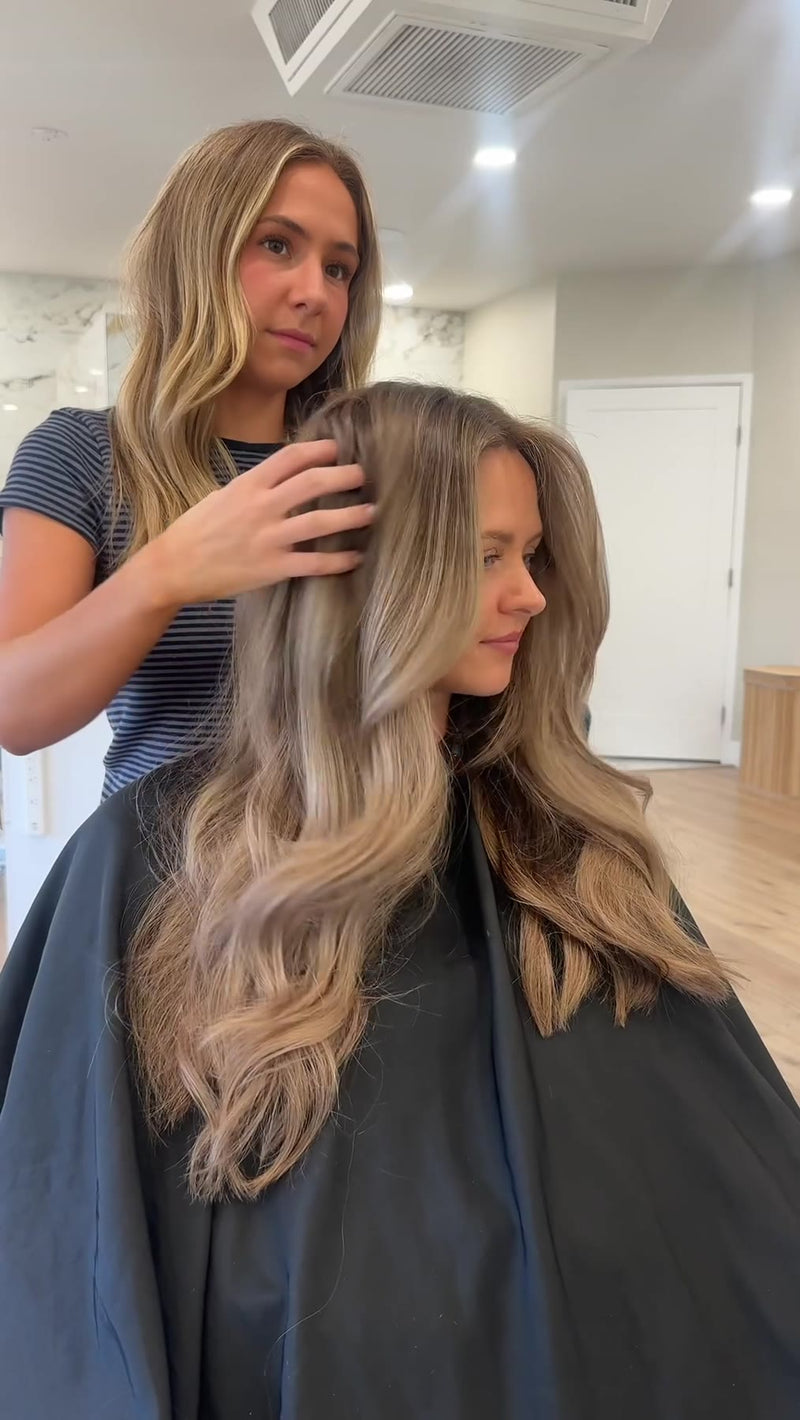 Lived-in bronde with long layers