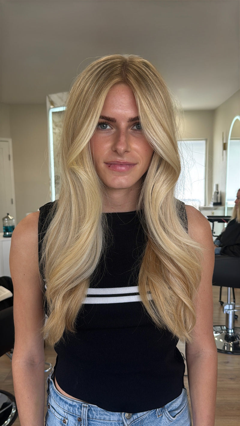 Blonde with a shadow root