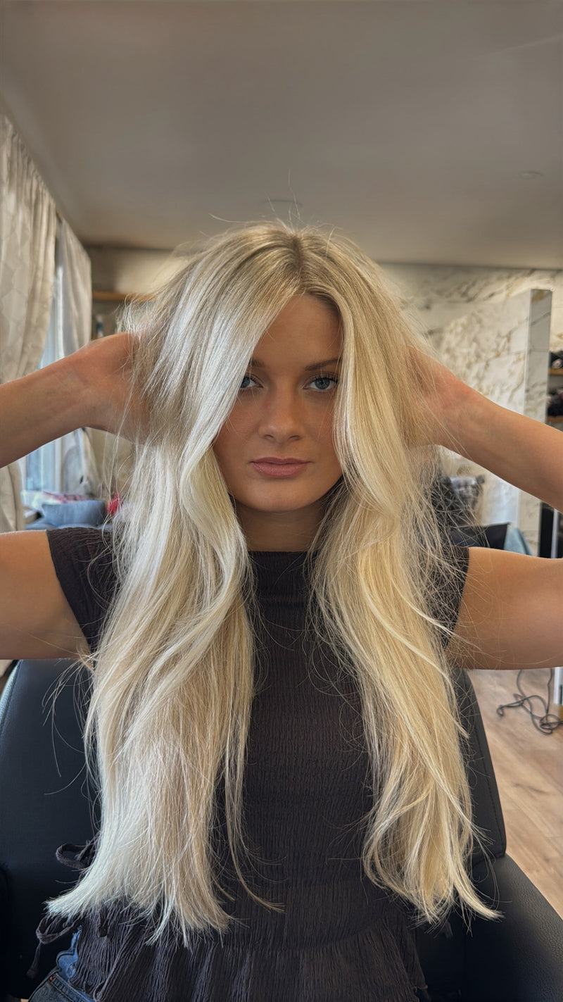 Bright icy blonde