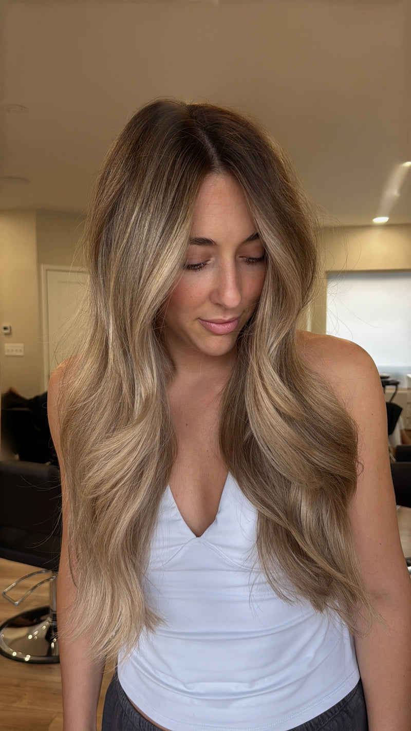 Lived-in bronde with soft waves