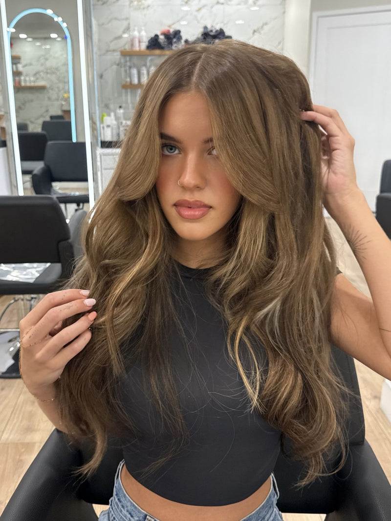 Lived-in bronde with soft layers